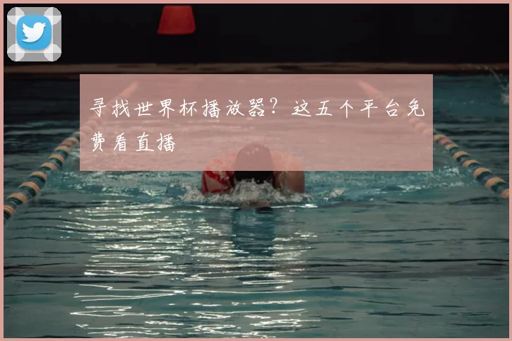 寻找世界杯播放器?这五个平台免费看直播