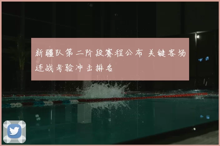 新疆队第二阶段赛程公布 关键客场连战考验冲击排名