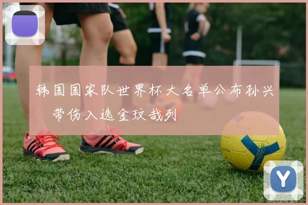 韩国国家队世界杯大名单公布孙兴慜带伤入选金玟哉列